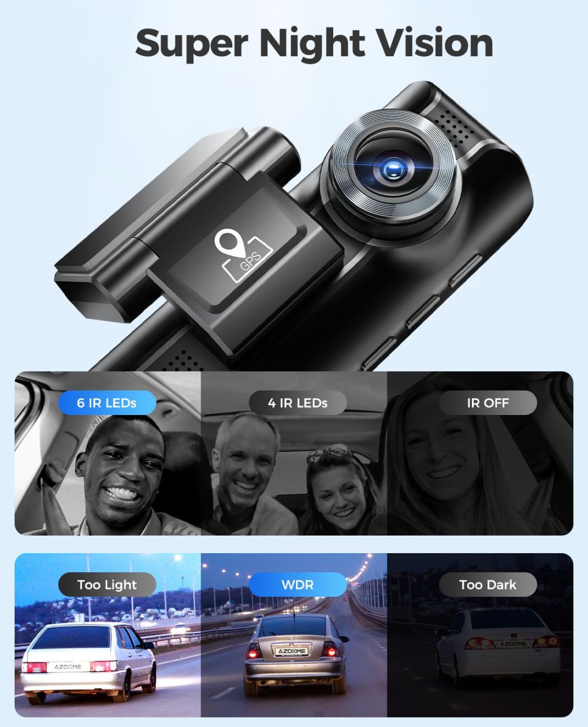 AZDOME M550 Pro 3CH 4K Dash Cam 