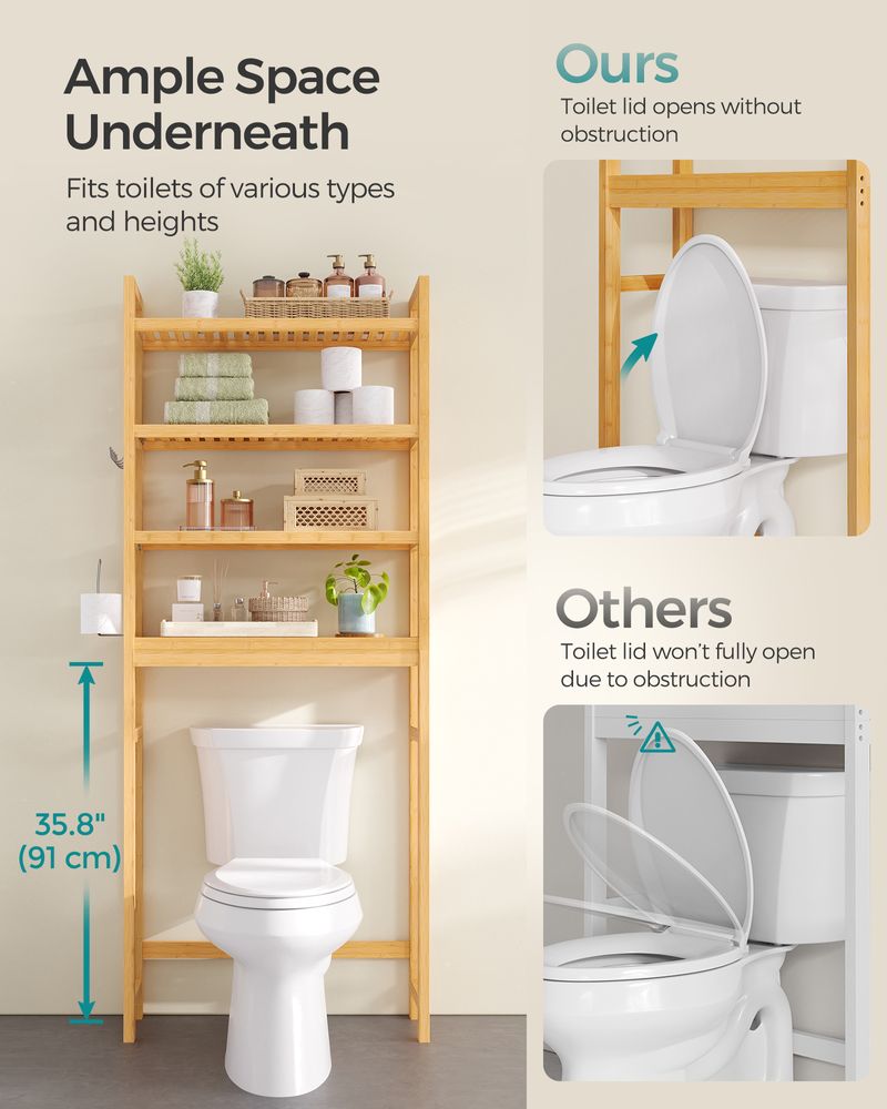 SONGMICS Over The Toilet Storage 