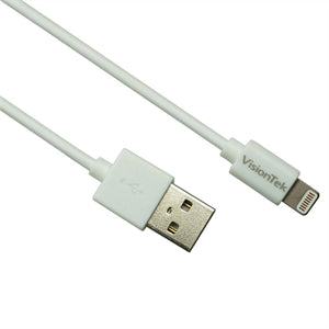 VisionTek Lightning to USB 2 Meter Cable White (M/M)