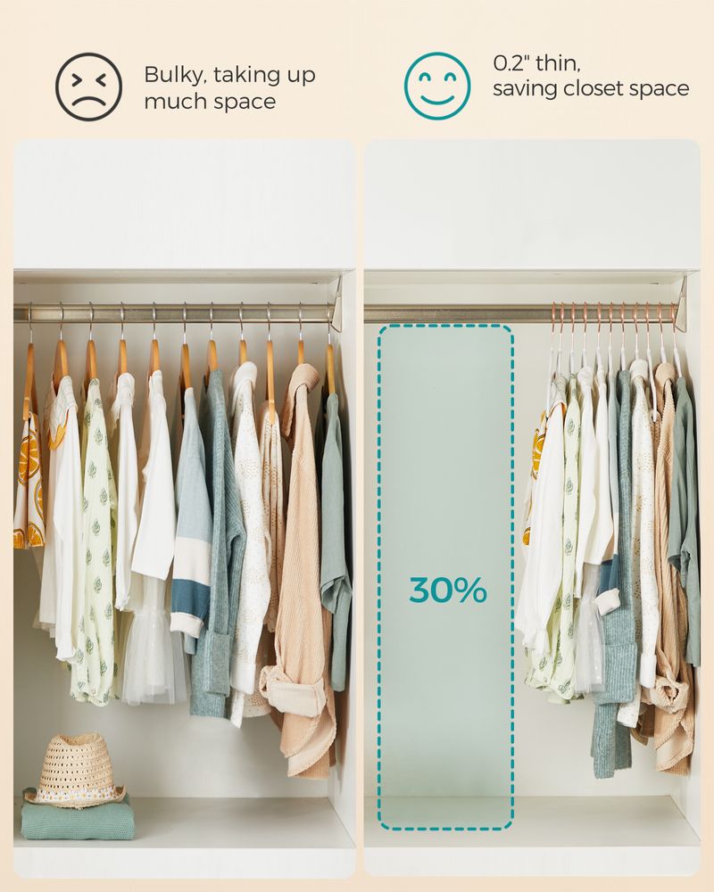 SONGMICS Kids Hangers for Closet 
