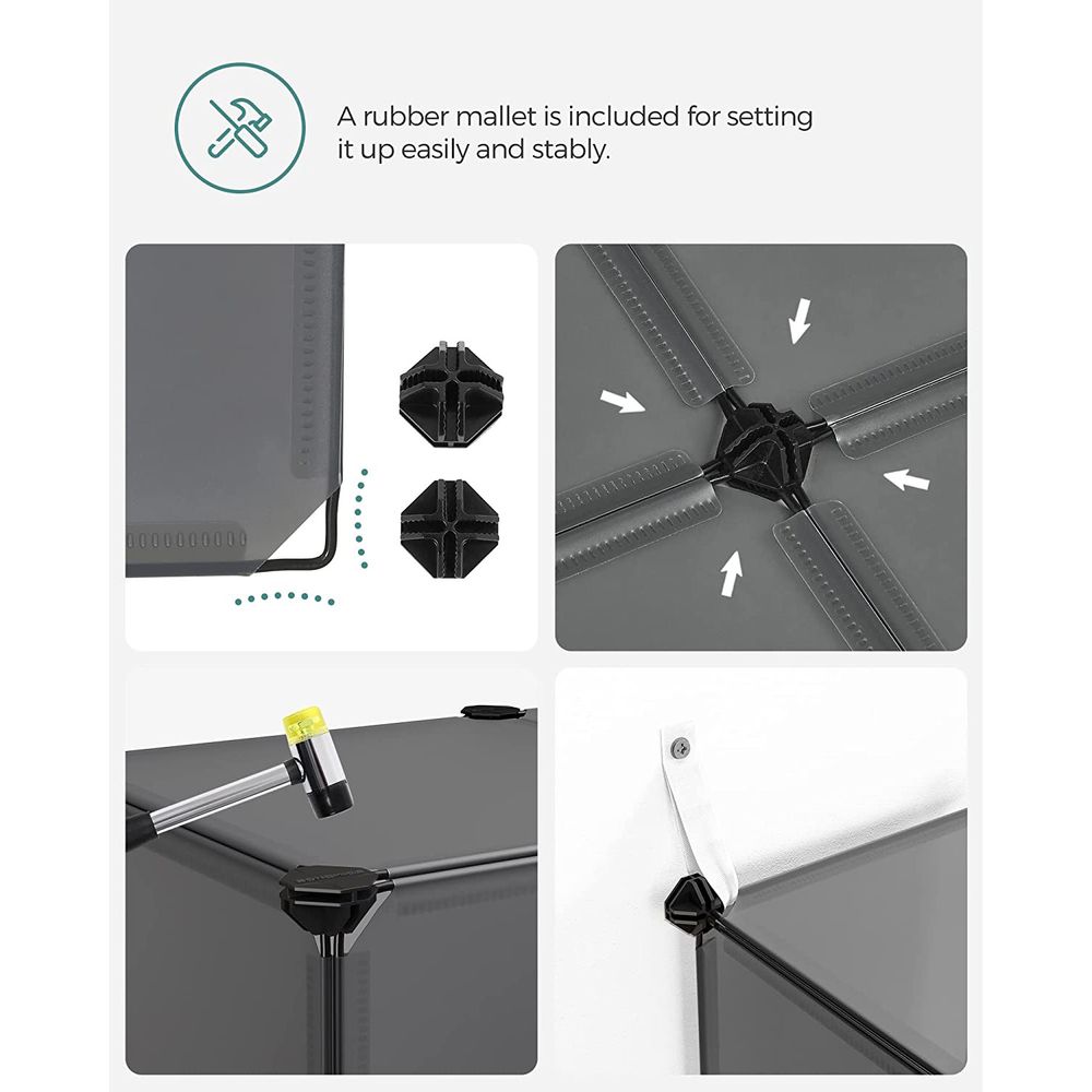 SONGMICS Cube Storage Organizer, Set of 16 