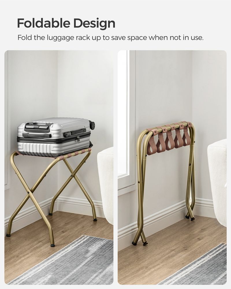 SONGMICS Folding Luggage Rack 