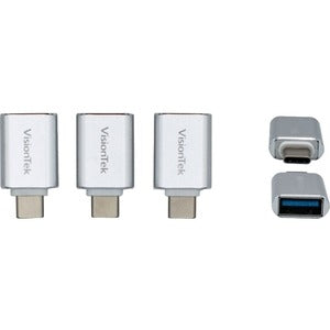 VisionTek USB C to USB A (M/F) Adapter - 3 Pack