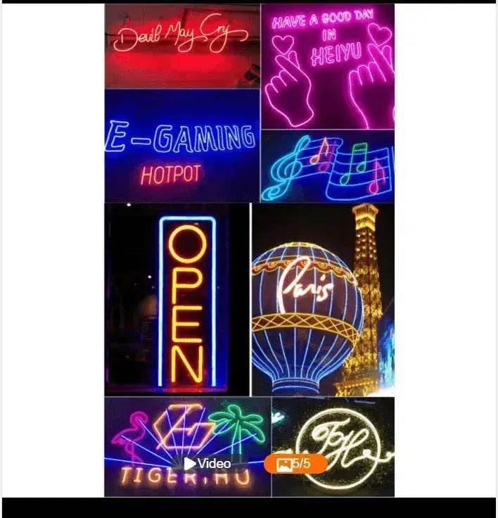 220V Neon Light With LED Neon Background Decorative Light Strip 