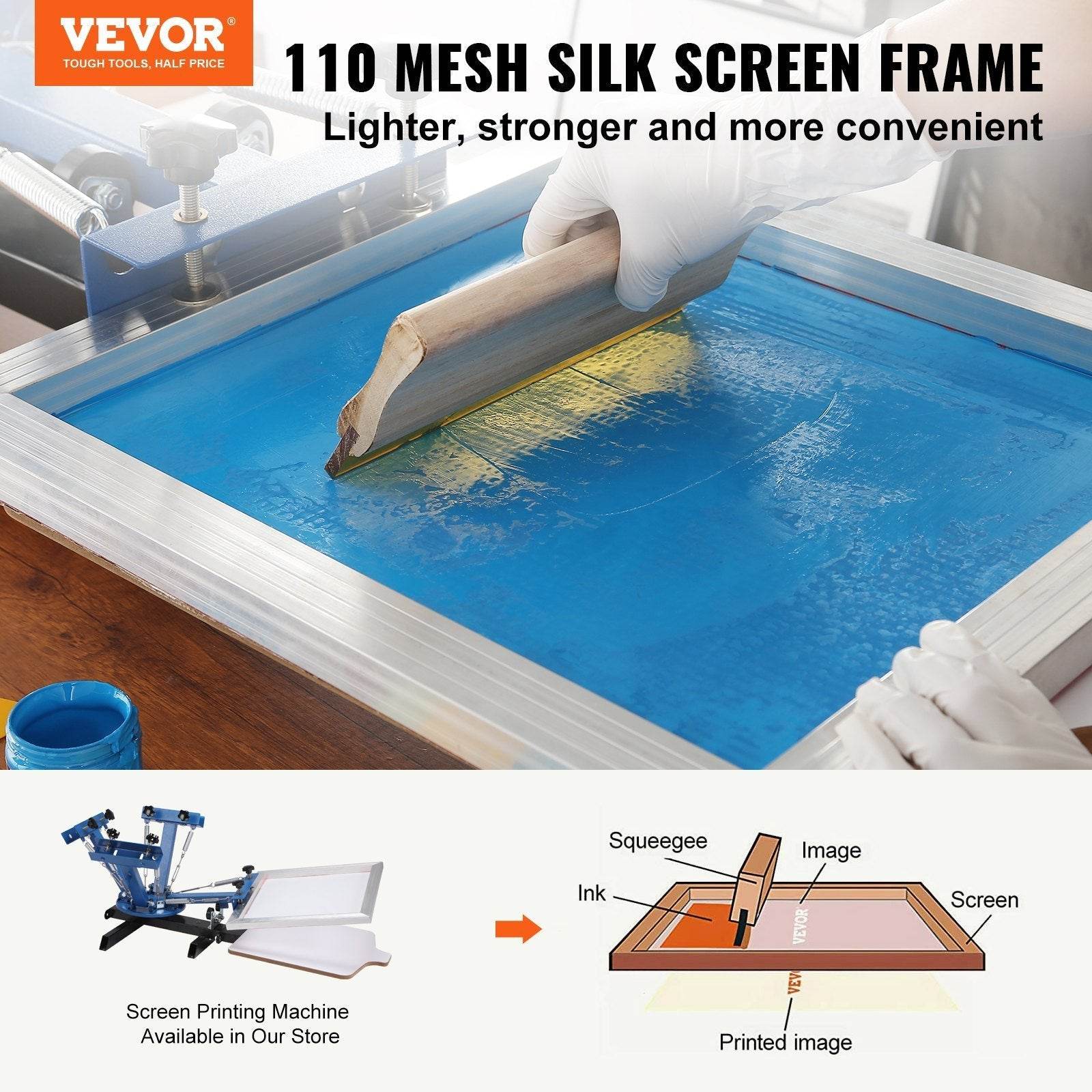 Screen Printing Kit, 4 Pieces Aluminum Silk Screen Printing Frames 