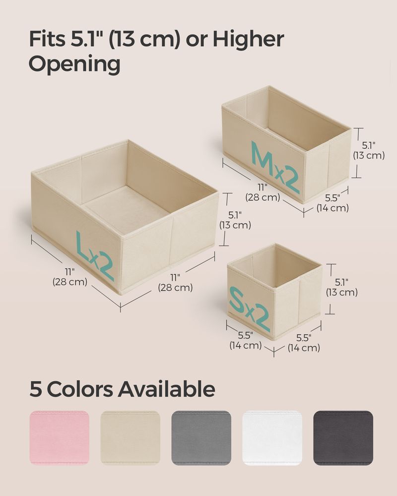 SONGMICS Dresser Drawer Organizers 