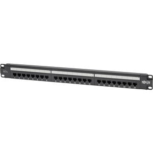 Tripp Lite by Eaton N252-P24 24-Port 1U Rack-Mount Cat6 Patch Panel - PoE+ Compliant 