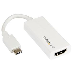 USB-C to HDMI Adapter - 4K 30Hz - White - USB Type-C to HDMI Adapter - USB 3.1 - Thunderbolt 3 Compatible 