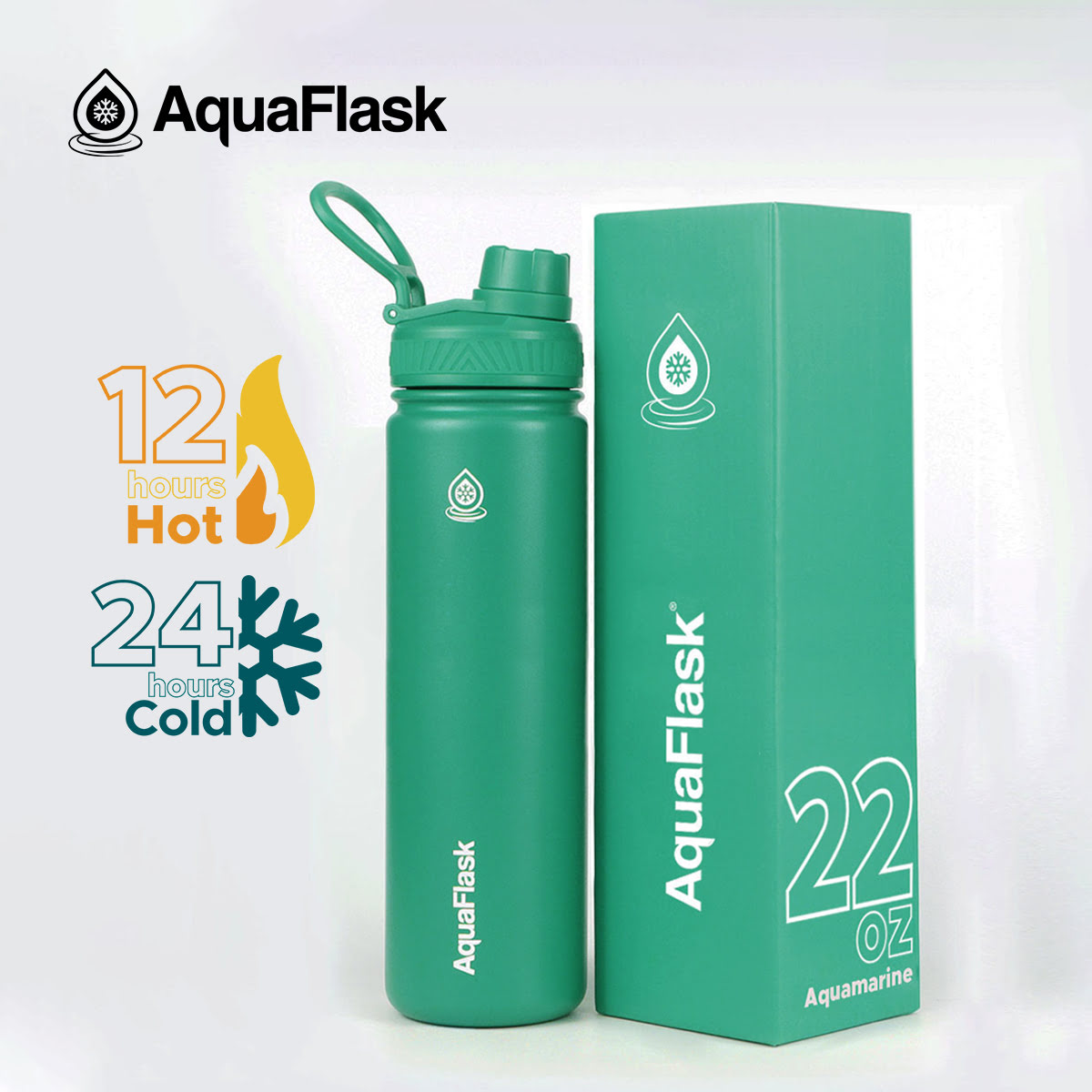 AquaFlask Original Vacuum Insulated Water Bottles 650ml (22oz) 