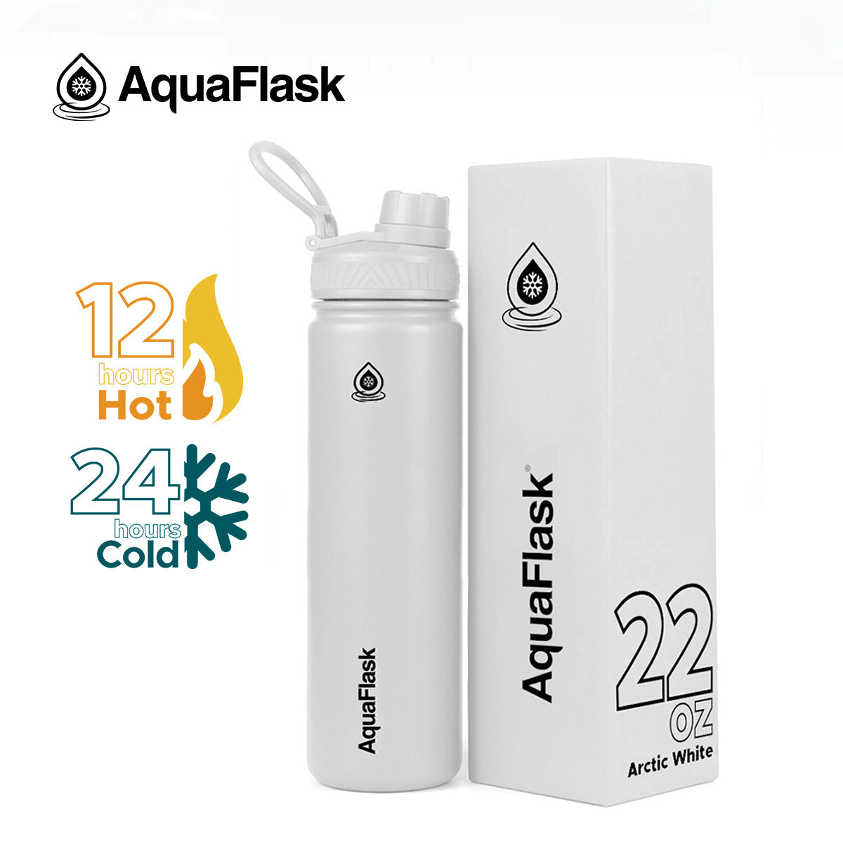 AquaFlask Original Vacuum Insulated Water Bottles 650ml (22oz) 