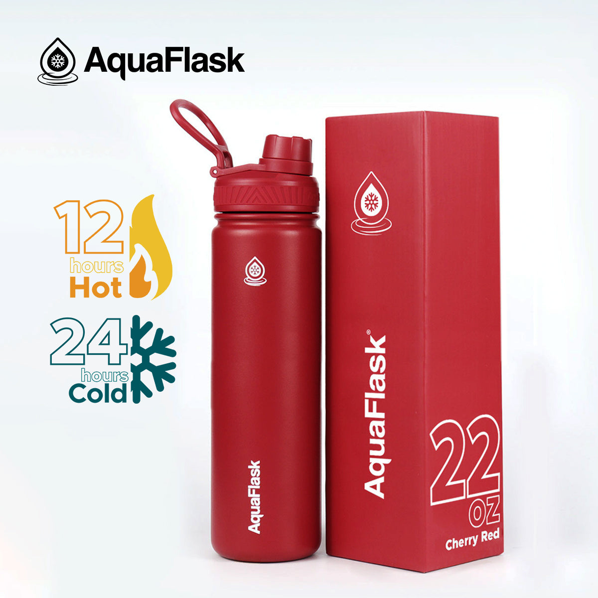 AquaFlask Original Vacuum Insulated Water Bottles 650ml (22oz) 