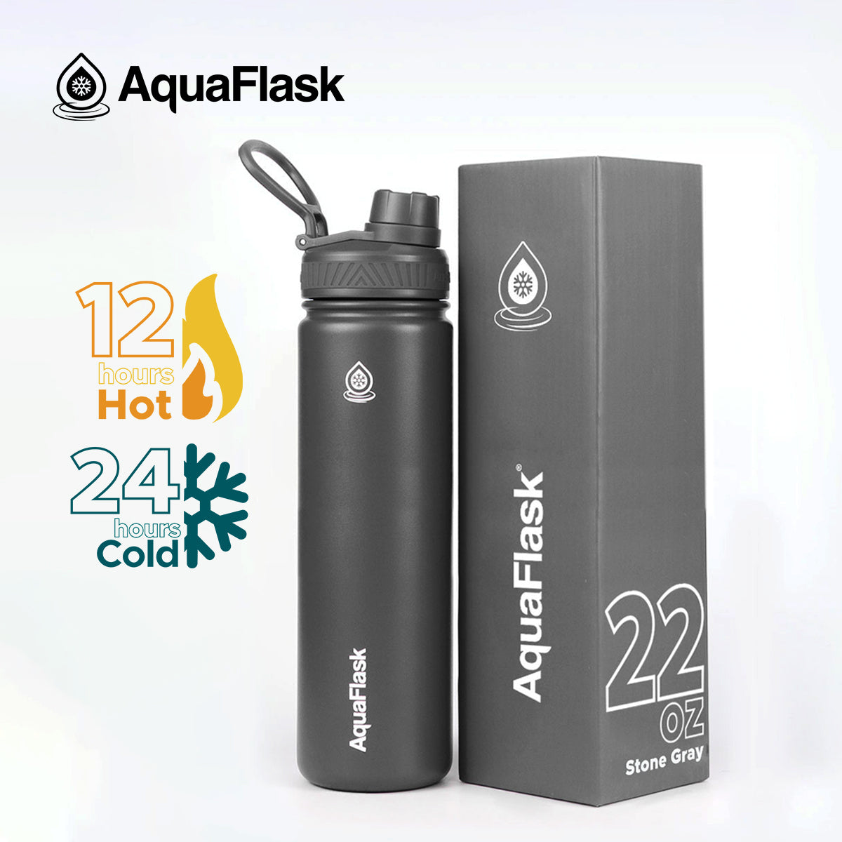 AquaFlask Original Vacuum Insulated Water Bottles 650ml (22oz) 