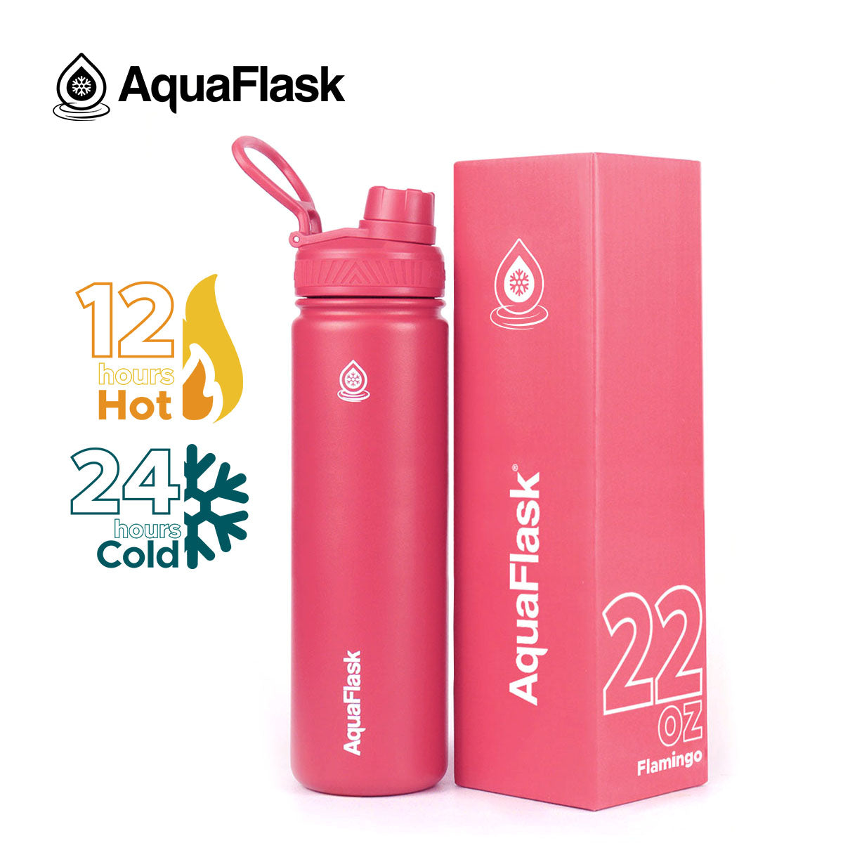 AquaFlask Original Vacuum Insulated Water Bottles 650ml (22oz) 