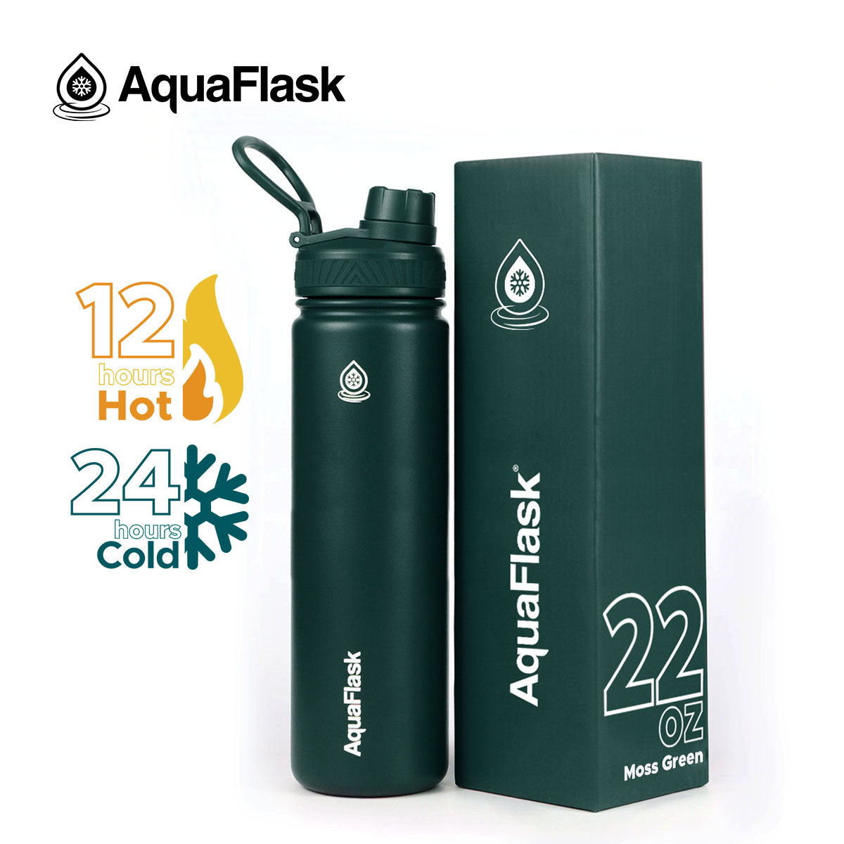 AquaFlask Original Vacuum Insulated Water Bottles 650ml (22oz) 