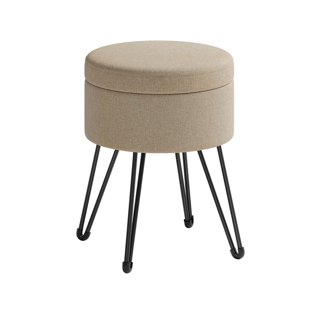 SONGMICS Small Ottoman Stool with Storage 