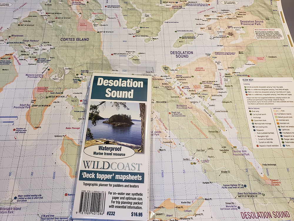 232 Desolation Sound Kayaking and Boating Map 