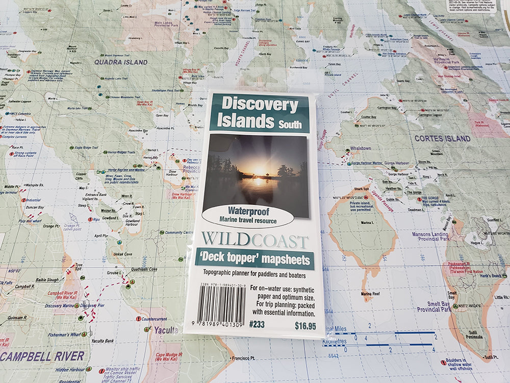 233 Discovery Islands South Kayaking and Boating Map 