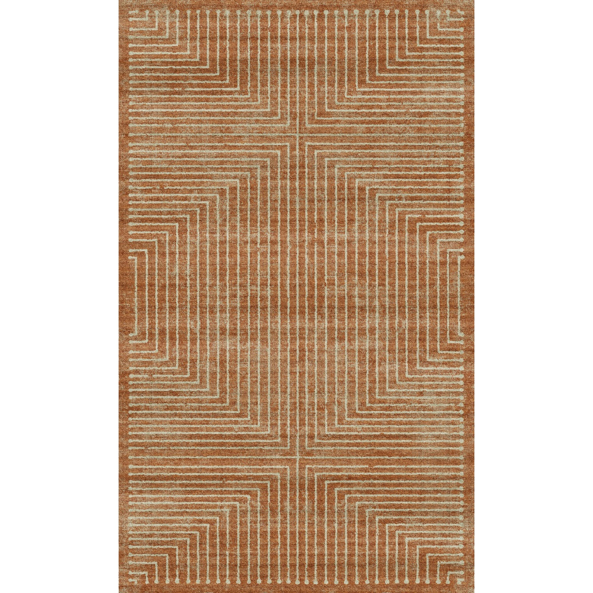 Bond Natural Orange Ivory Rug 