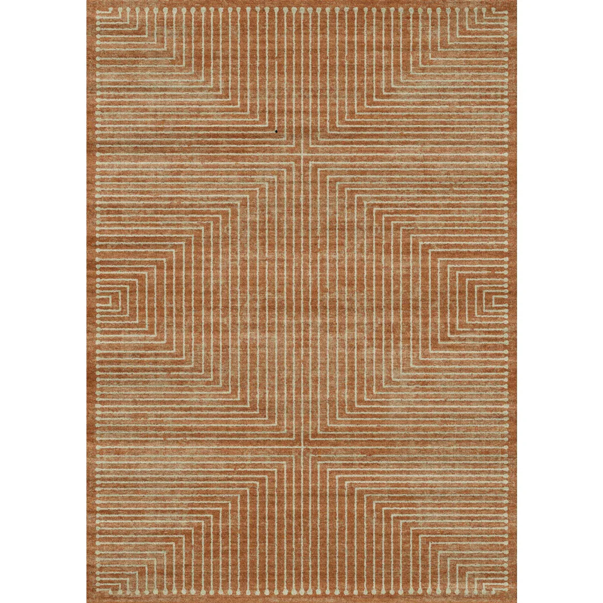 Bond Natural Orange Ivory Rug 