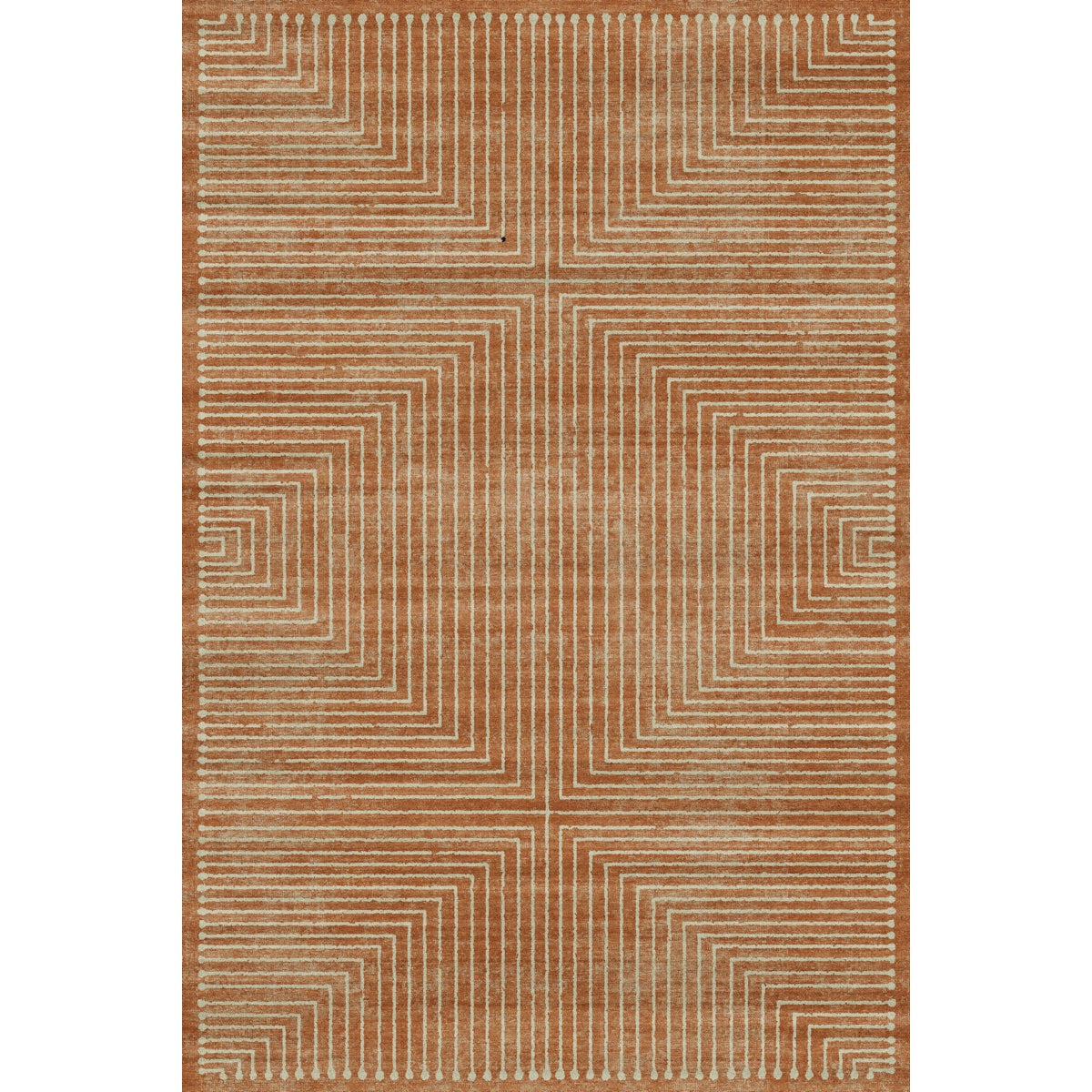 Bond Natural Orange Ivory Rug 