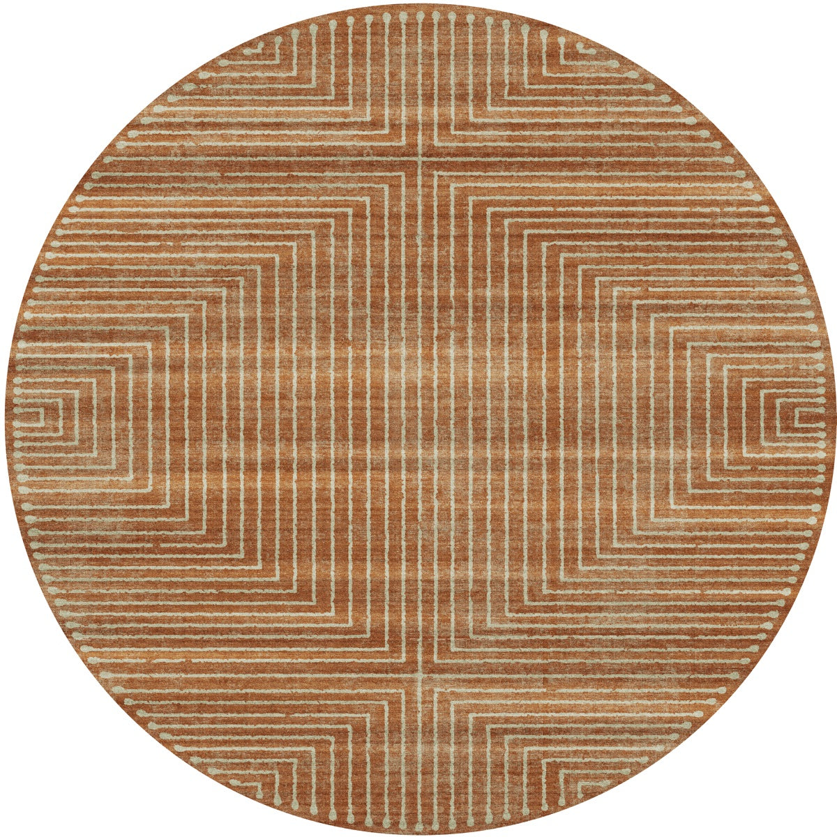 Bond Natural Orange Ivory Rug 
