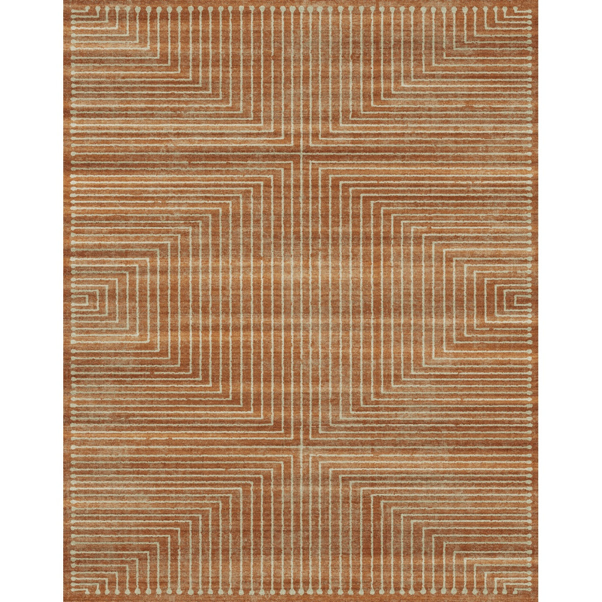 Bond Natural Orange Ivory Rug 