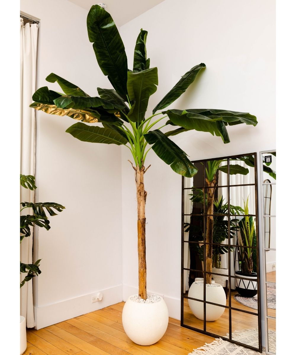 Leya Artificial Banana Tree Potted Plant 10' 
