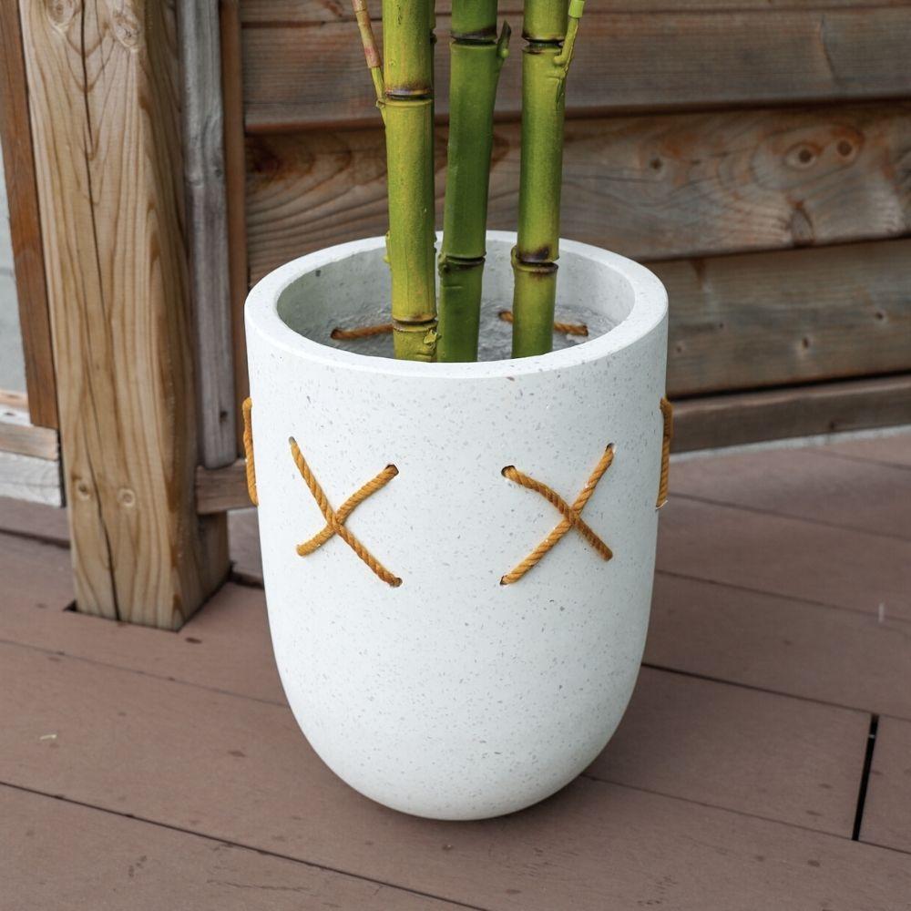 Coco Sandy Cement Planter 9'' 