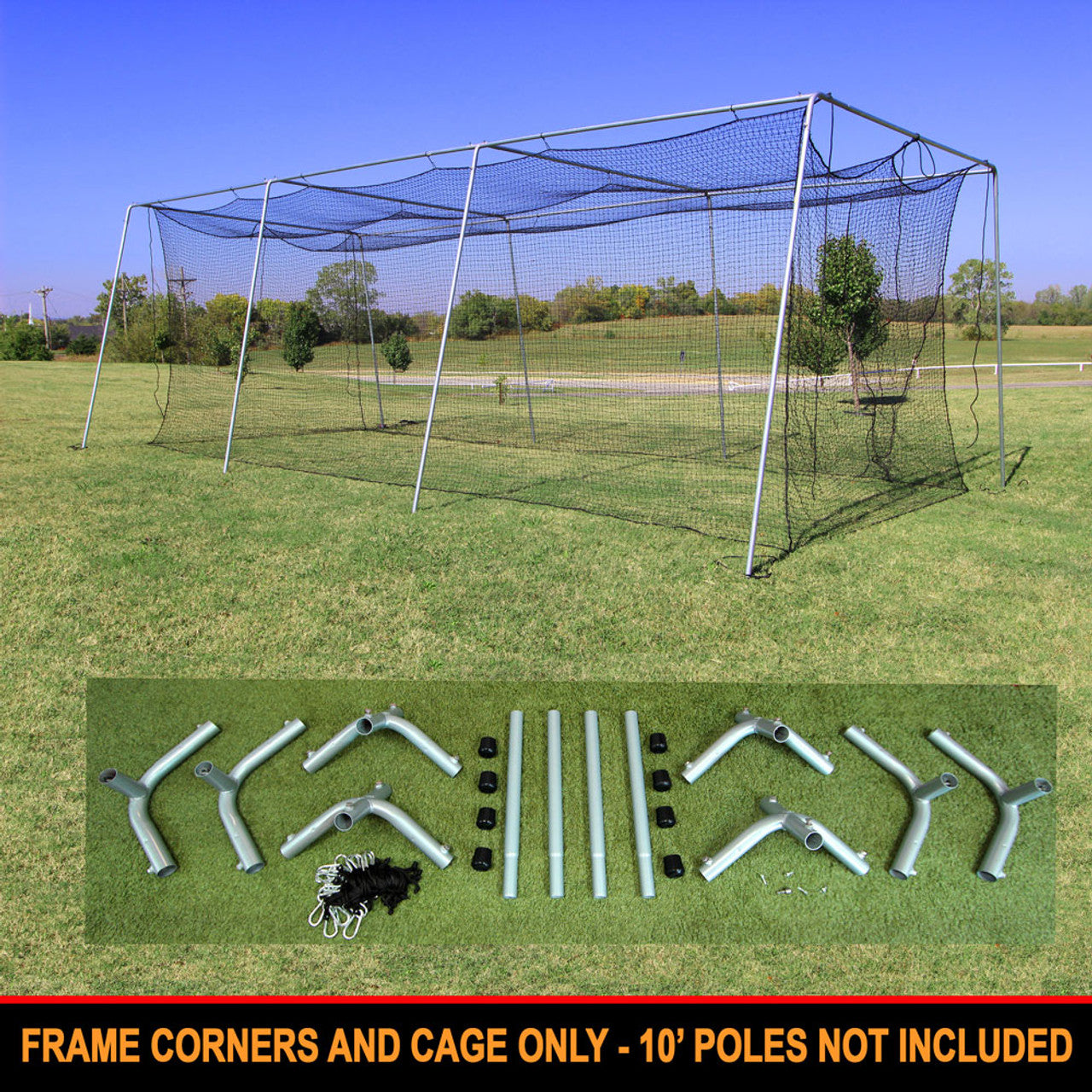 #24 Batting Cage with Frame Corners