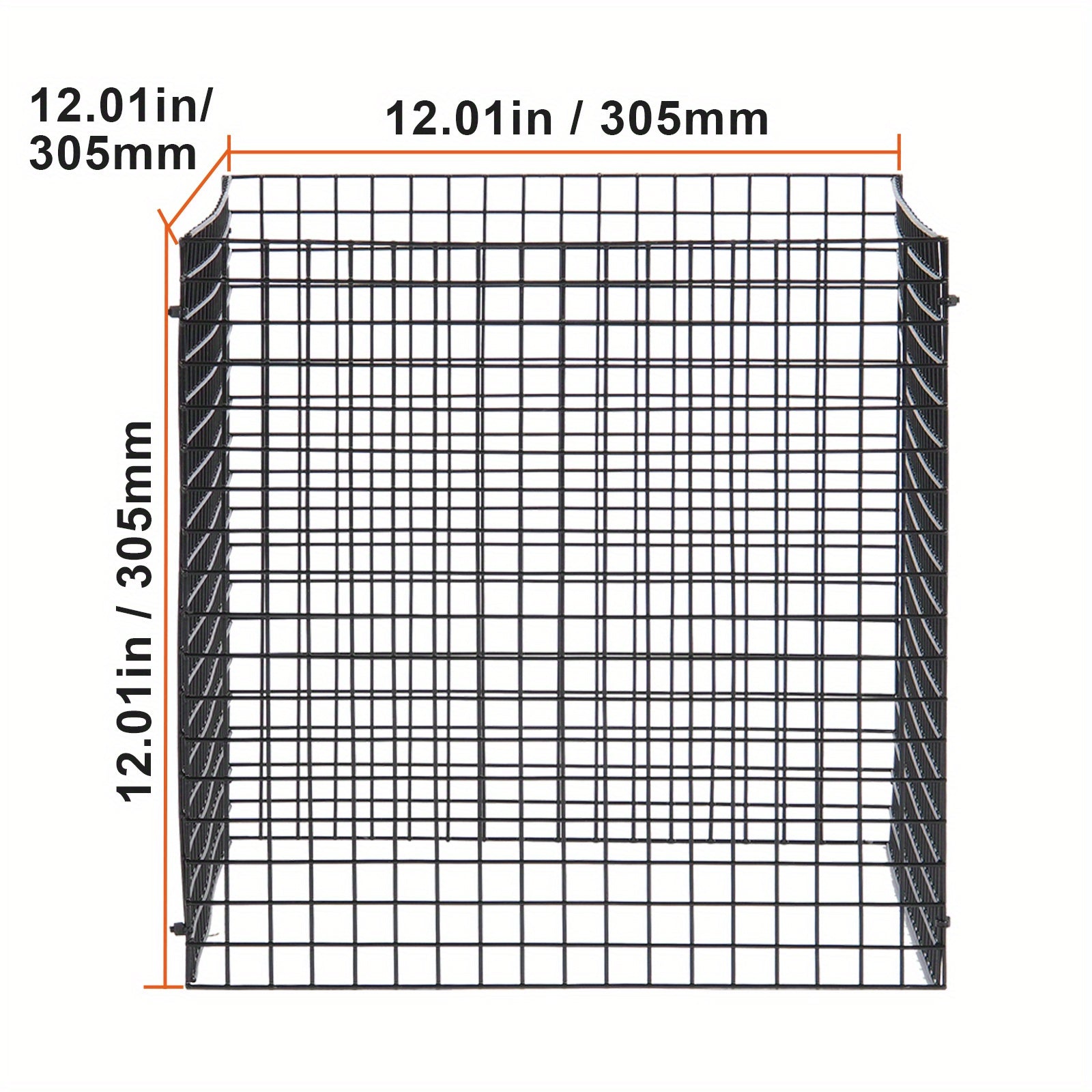 10 Pack Plant Protector from Animals, 12'' x 12'' Chicken Wire Plant Protector, Plant Cages for Outdoor Plants, Flowers & Vegetables, Keeps Bunny Chicken Squirrels Out, 40pcs Metal Mesh 