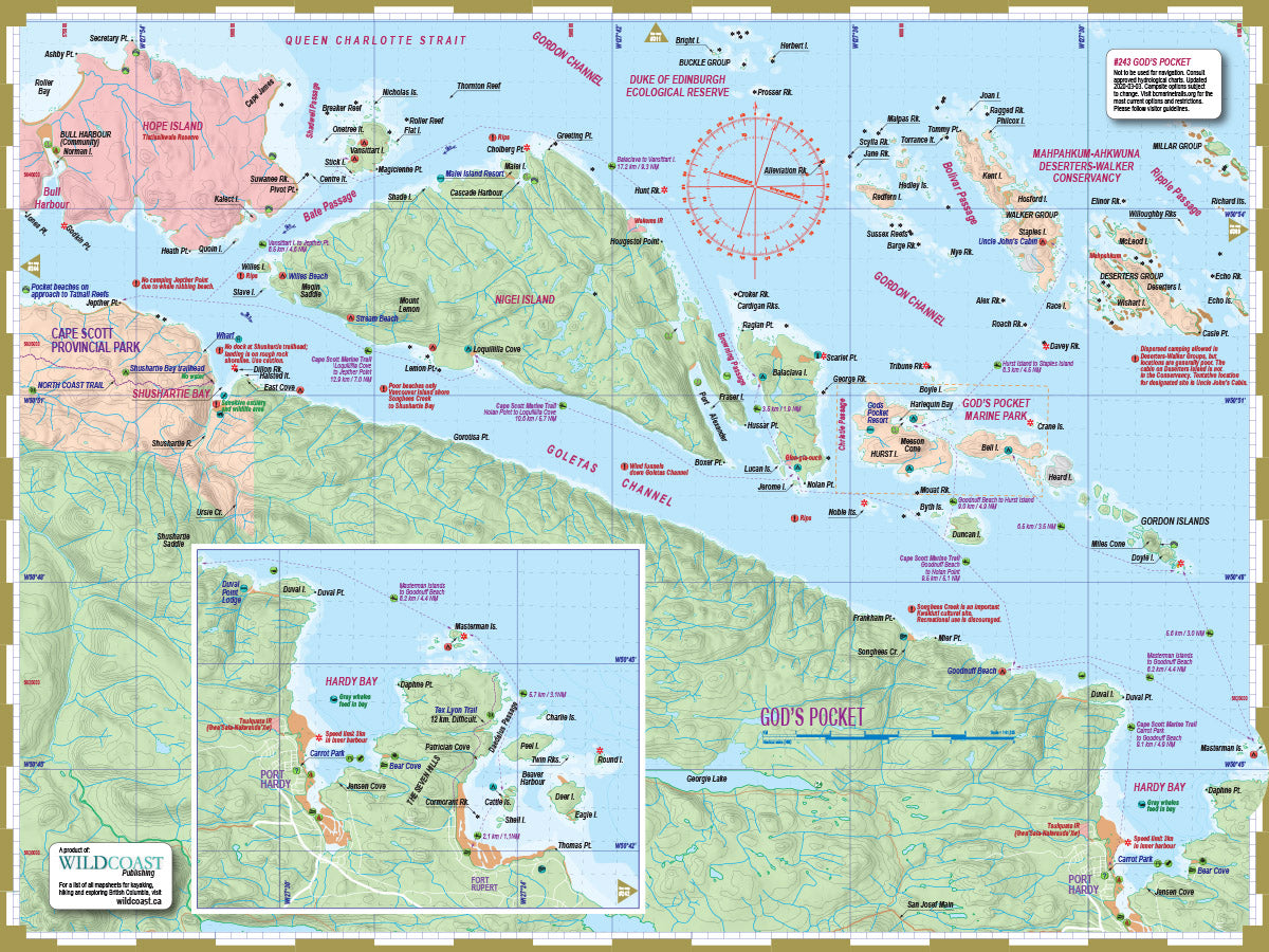 243 God's Pocket Kayaking and Boating Map 