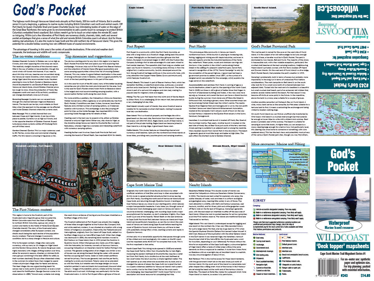 243 God's Pocket Kayaking and Boating Map 