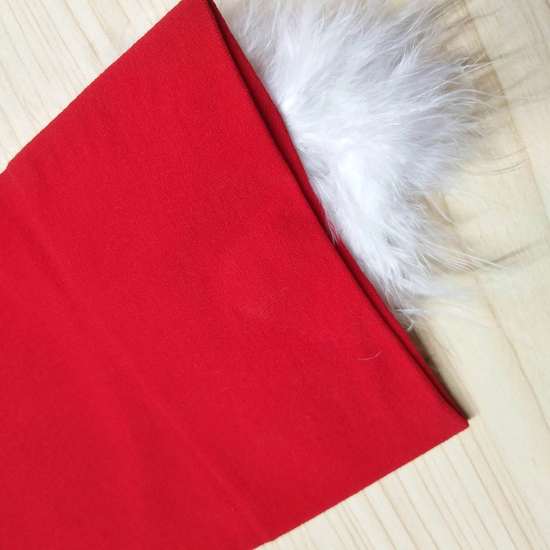 Thickened Women's Red Long Bow Christmas Stockings 