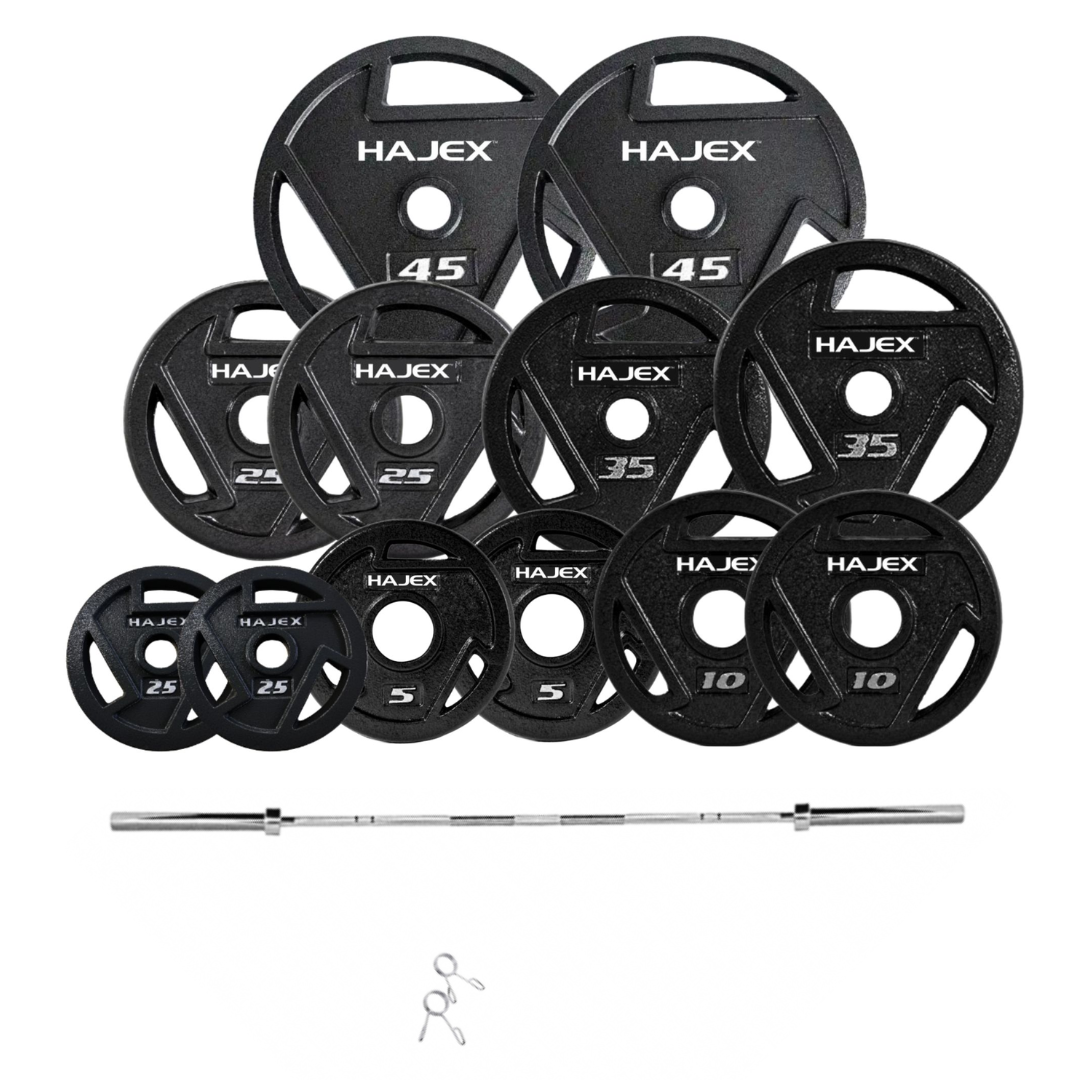 HAJEX Tri Grip Cast Iron Weight Plates 