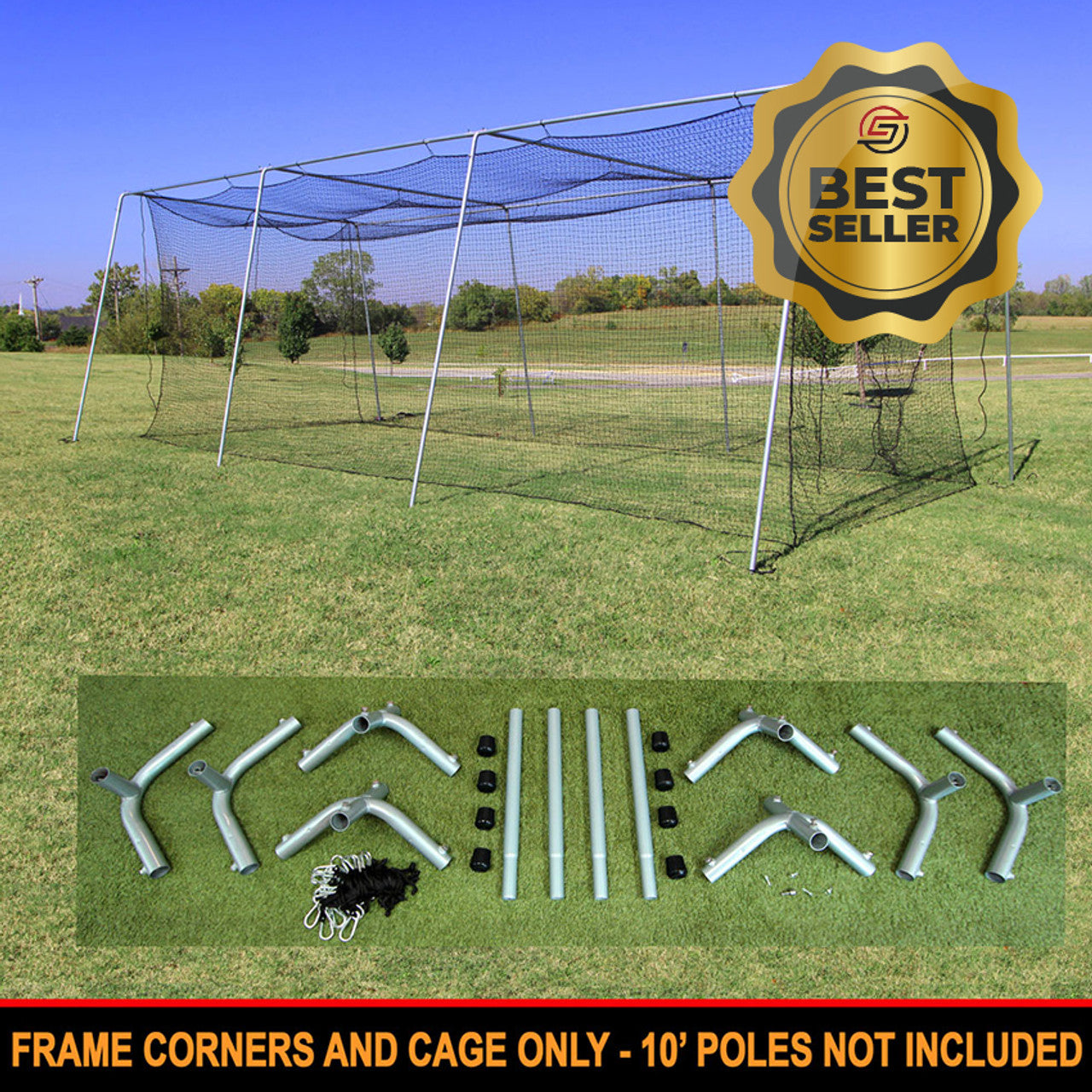 #24 Batting Cage with Frame Corners