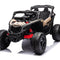 Can-Am Maverick 24V Ride-On UTV | Official Licensed 2-Seater with 4x200W Motors, EVA Tires, Remote Control, LED Lights, Bluetooth & MP3 | Ages 3–8 | Black/Red