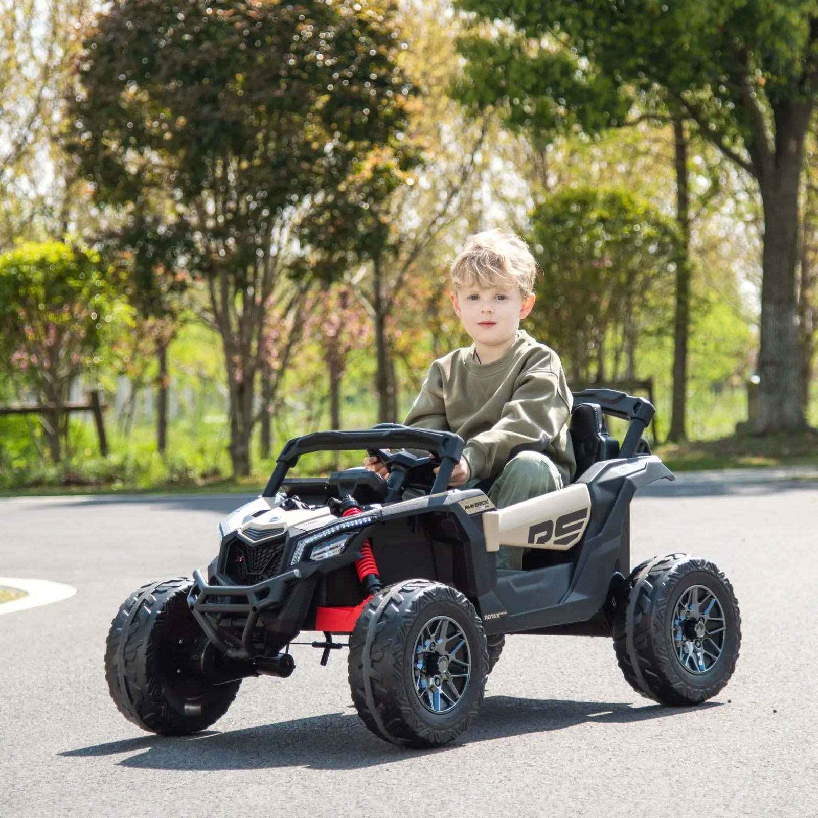 24V Can Am Maverick 1-Seater UTV - Kids Electric Ride-On 