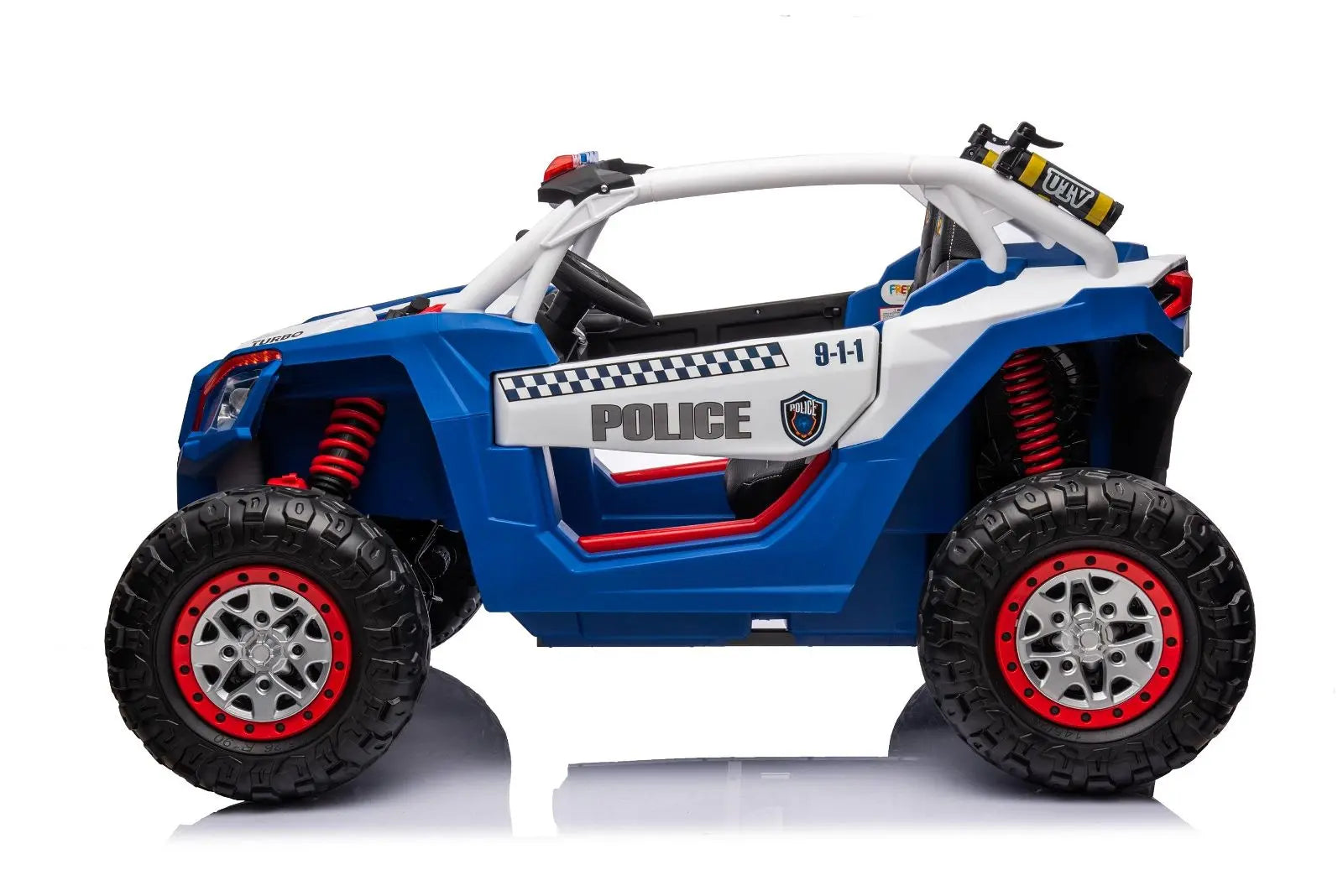 24V 4x4 Freddo Storm Police UTV 2-Seater for Kids with Lights & Sirens for Action-Packed Adventures 