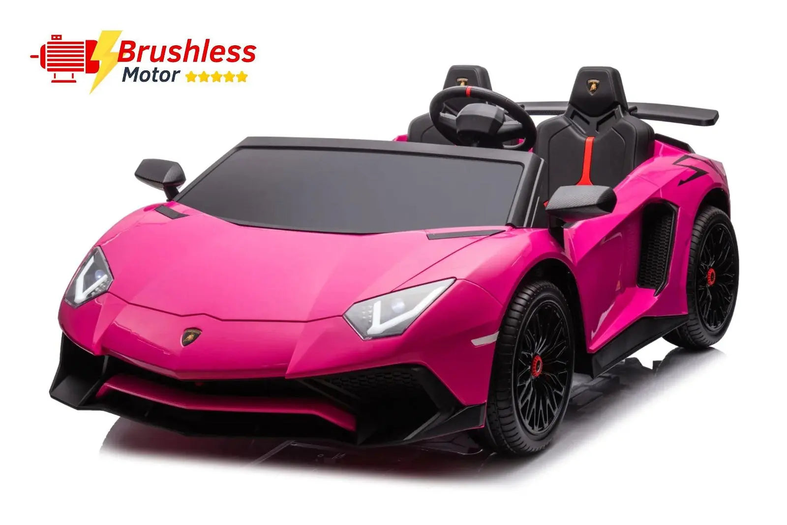 24V Lamborghini Aventador 2 Seater Ride On Car for Kids: Advanced Brushless Motor & Differential for High-Octane Fun 
