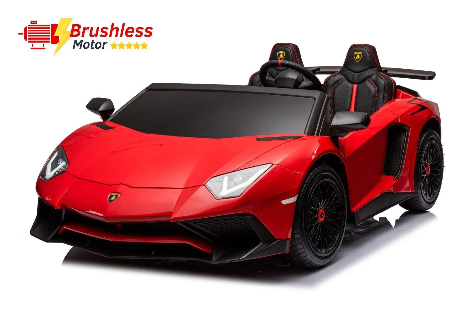 24V Lamborghini Aventador 2 Seater Ride On Car for Kids: Advanced Brushless Motor & Differential for High-Octane Fun 
