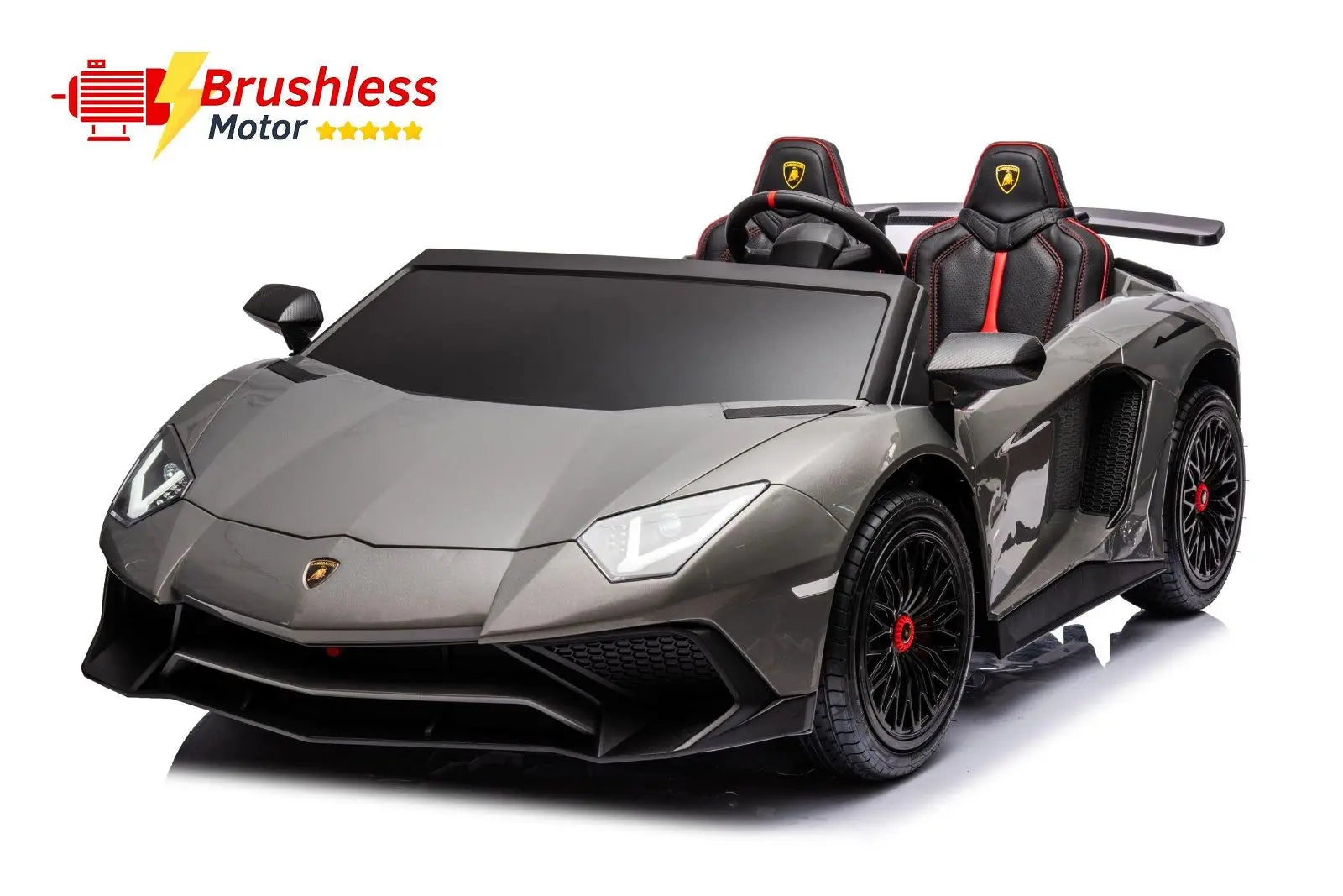 24V Lamborghini Aventador 2 Seater Ride On Car for Kids: Advanced Brushless Motor & Differential for High-Octane Fun 