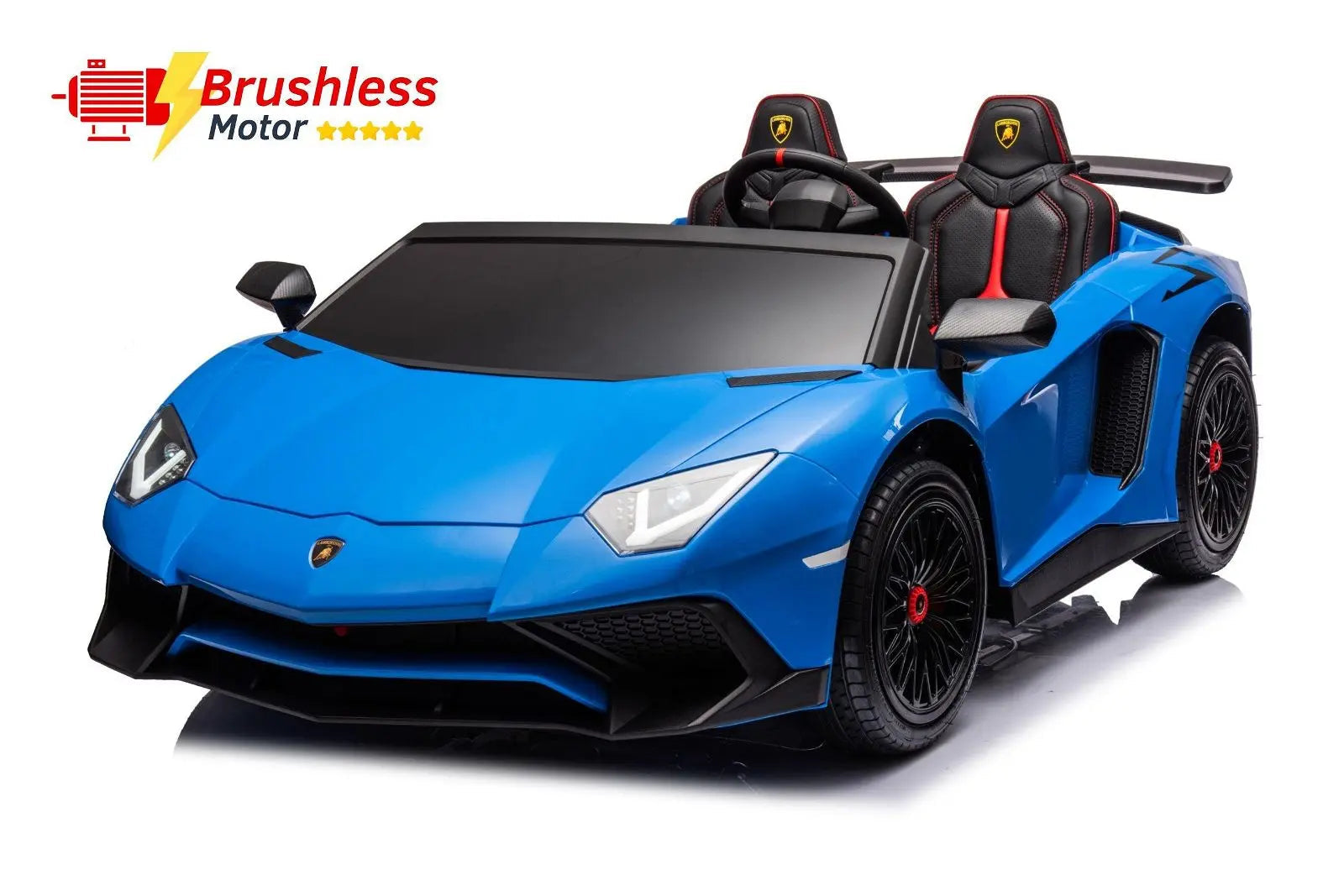 24V Lamborghini Aventador 2 Seater Ride On Car for Kids: Advanced Brushless Motor & Differential for High-Octane Fun 