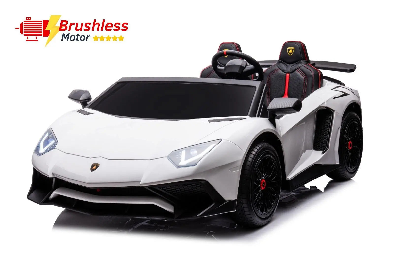 24V Lamborghini Aventador 2 Seater Ride On Car for Kids: Advanced Brushless Motor & Differential for High-Octane Fun 