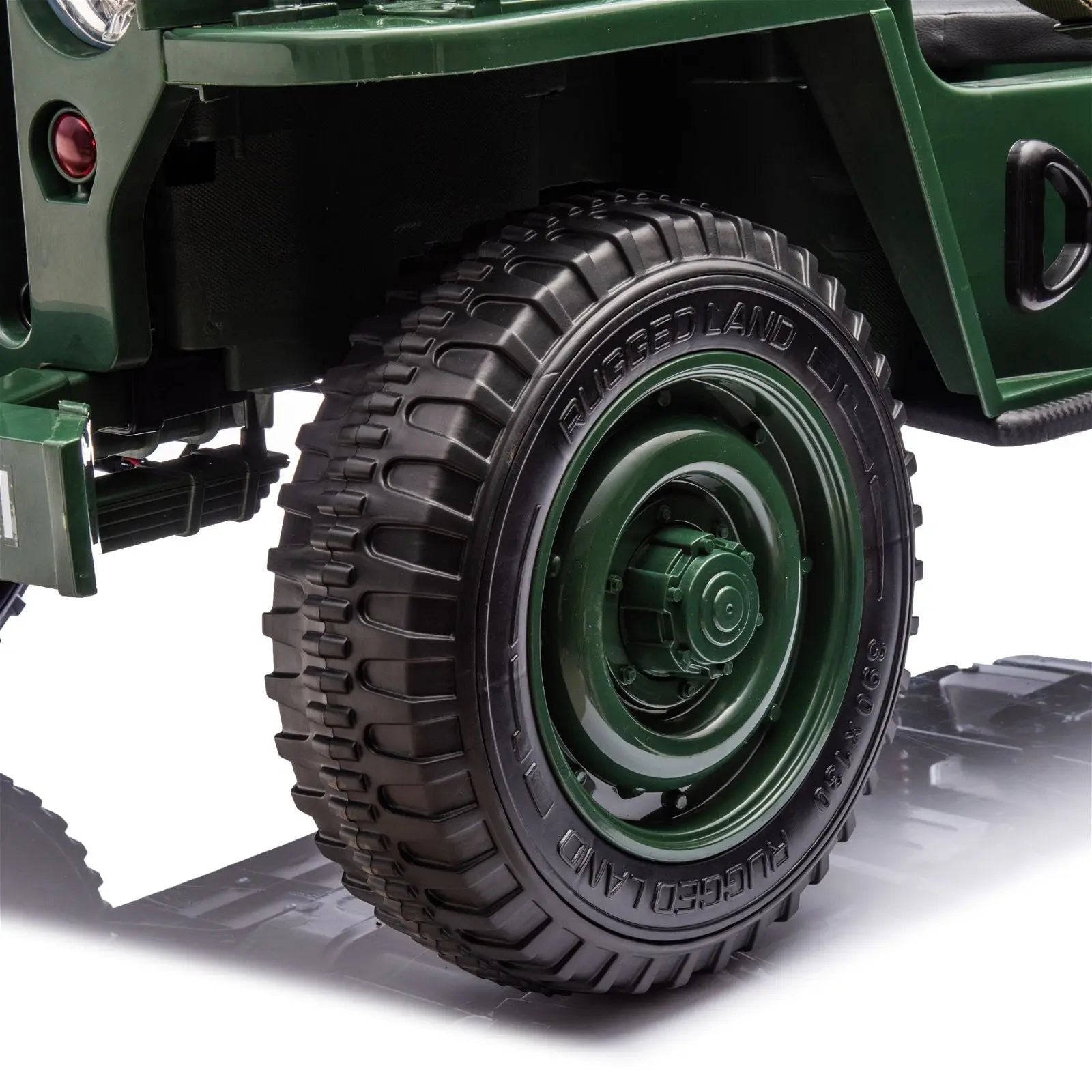 24V Military Willy Truck 3 Seater Electric Ride on 