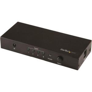 4 Port HDMI Switch - 4K 60Hz - Supports HDCP - IR - HDMI Selector - HDMI Multiport Video Switcher - HDMI Switcher 