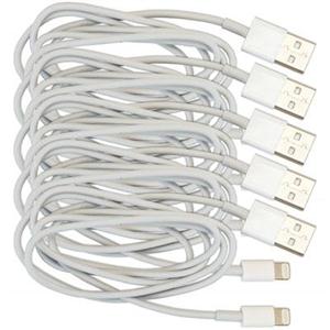 VisionTek Lightning to USB 1 Meter Cable White 5-Pack (M/M) 