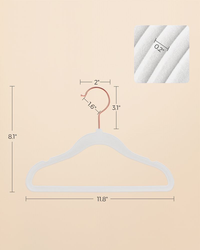 SONGMICS Kids Hangers for Closet 