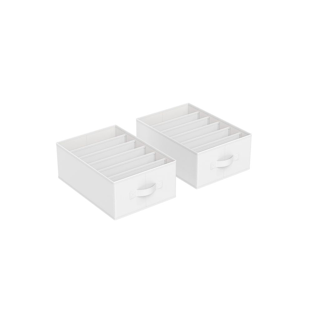 SONGMICS Wardrobe Clothes Organizer with 6 Grids 