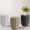 Ricardo Concrete Terrazzo Mid-Century End Table – Solid Wood & Terrazzo Accent Table for Indoor/Outdoor Use