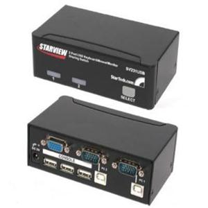 2 Port Professional USB KVM Switch Kit with Cables 